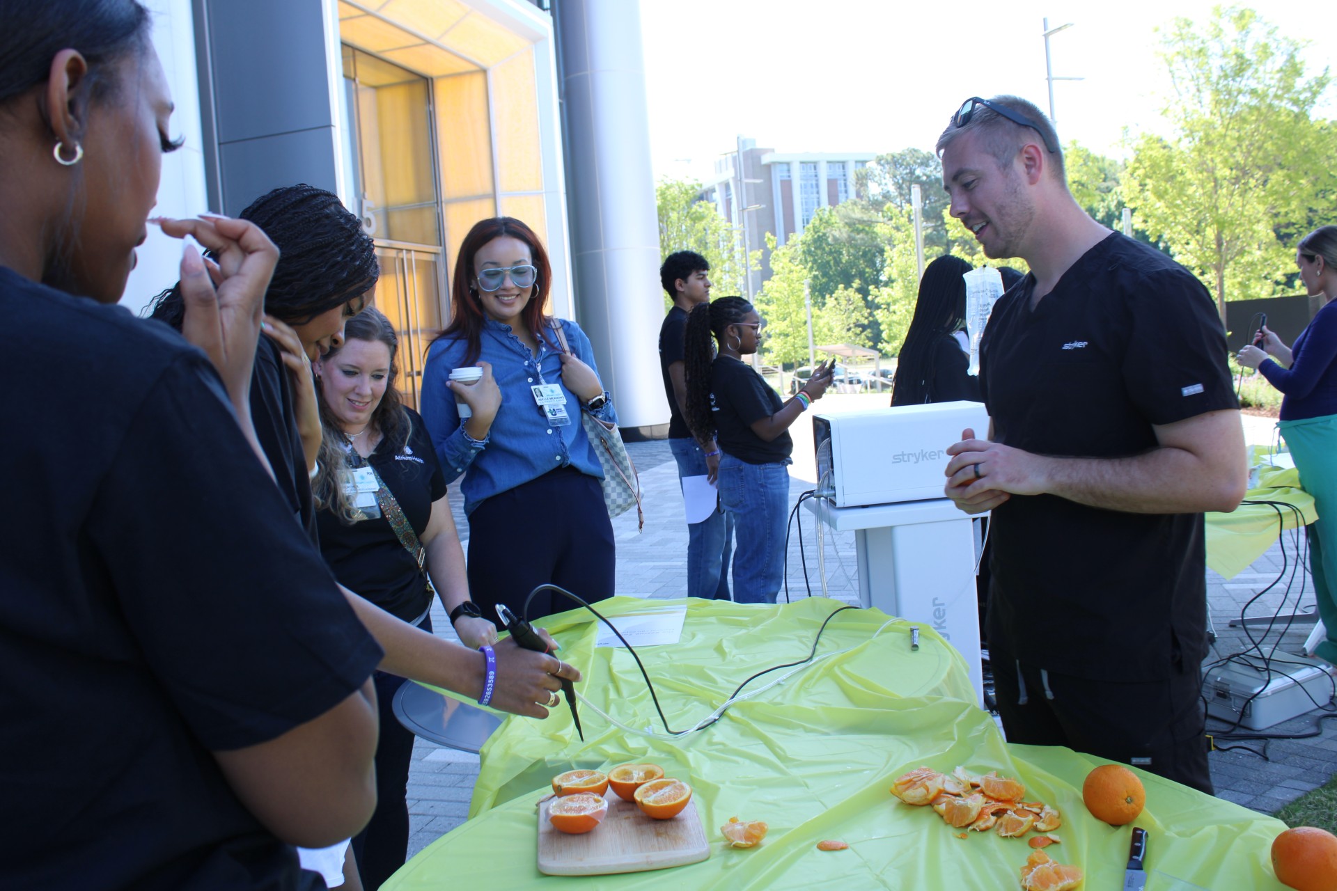 Students participate in hands-on STEM learning.