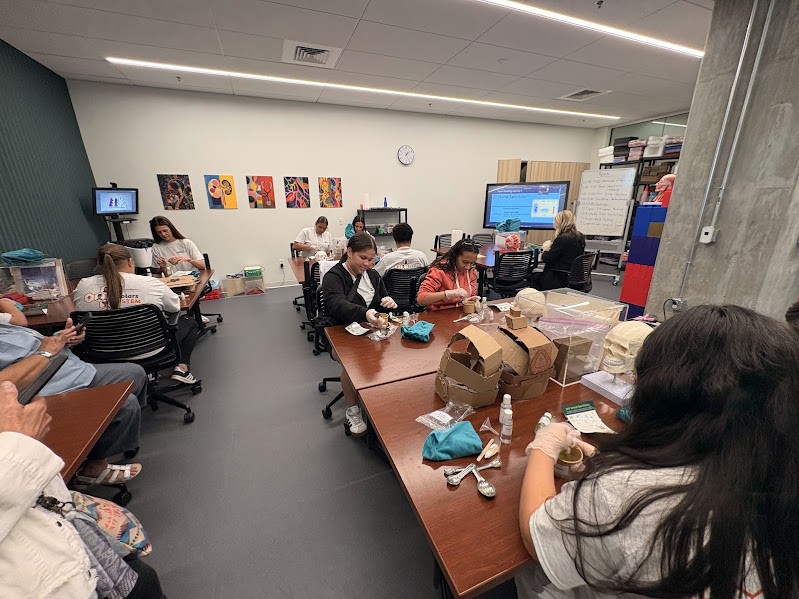 Lumbee high school students in the STEAM Lab at The Pearl in Charlotte, NC